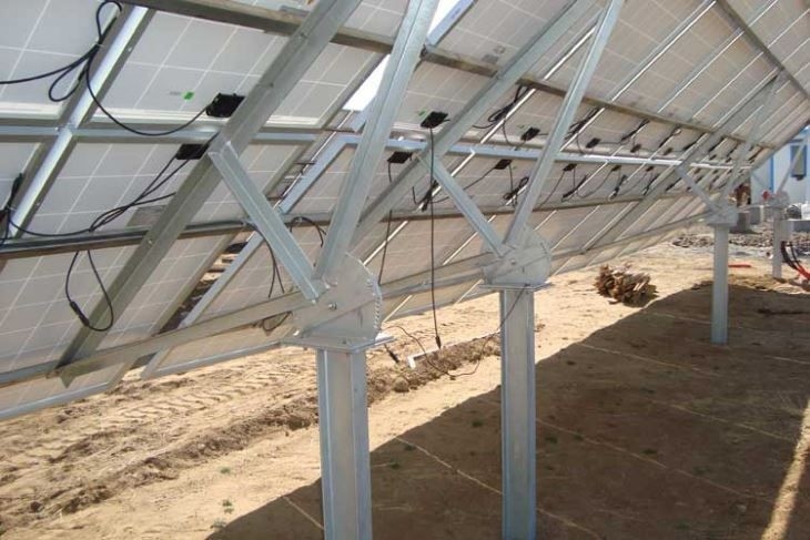Concrete Base Ground Mounting System For Solar PV Panels